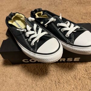 Kids Black Converse Shoreline Shoes